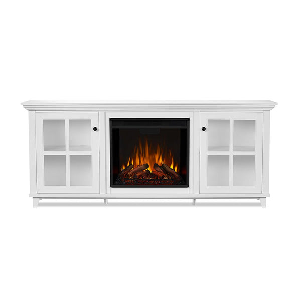 Norwell Infrared Electric Fireplace Mantel Package in White 7760EW