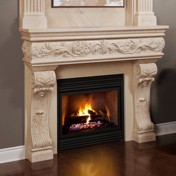 Venetian Majestic Series Stone Fireplace Mantel – Mantels Direct
