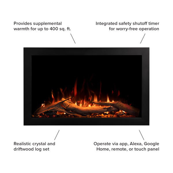 EmberStove新品 Supreme Astra 18 Traditional Zero-Clearance Wood Burning Fireplace