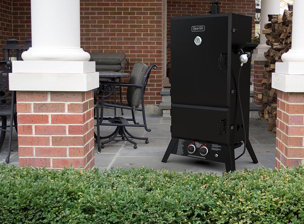 Dyna-Glo 43 Inch Wide Body Propane Gas Smoker, Black - DGW1904BDP-D –  Mantels Direct