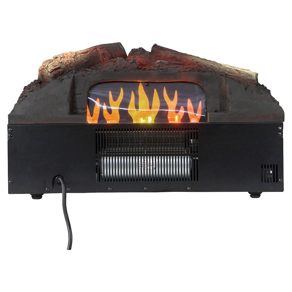 Country Living 23 inch Electric Log Set | Crackling Sound | 1000 Sq Ft Heater | Faux Logs Insert with Infrared Flames for Existing Fireplaces | Remote Control Included