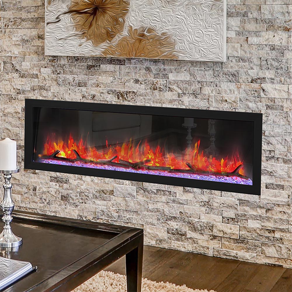 Dynasty 64-in Cascade Linear Electric Fireplace DY-BTX64