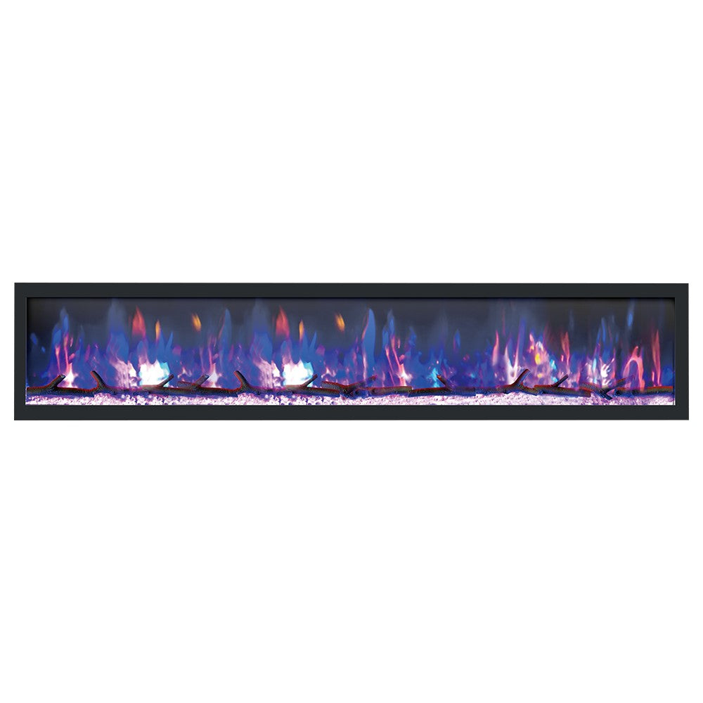 Dynasty 82-in Cascade Linear Electric Fireplace - DY-BTX82