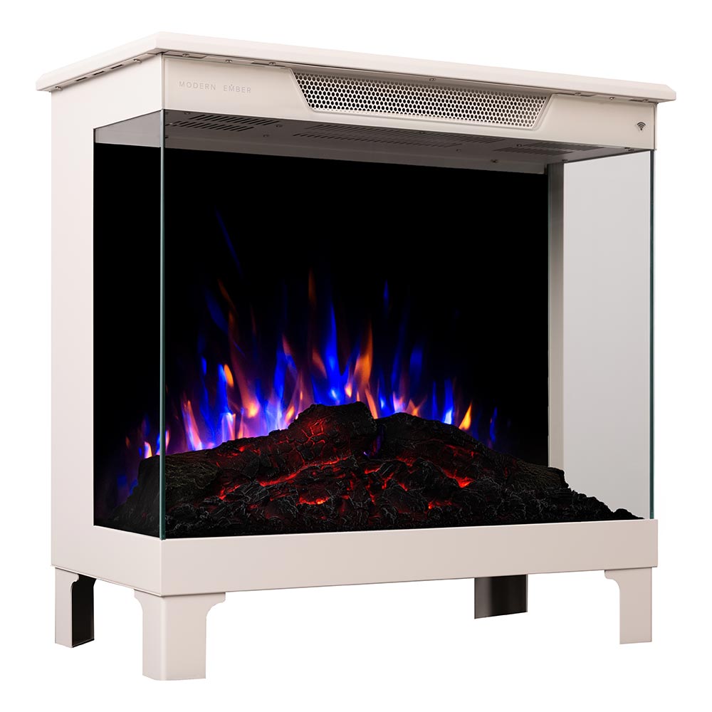 Modern Ember Skyline Smart 3-Sided Taupe Mist Electric Fireplace