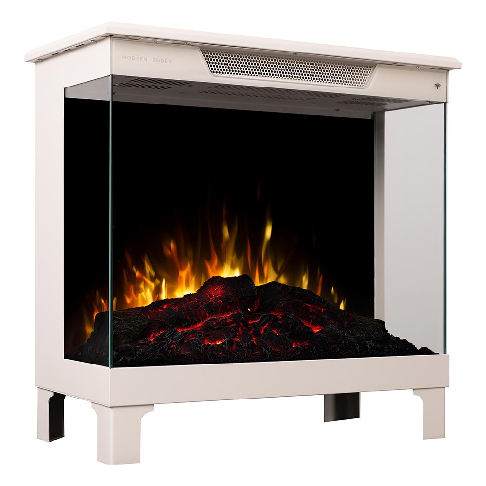 Modern Ember Skyline Smart 3-Sided Taupe Mist Electric Fireplace