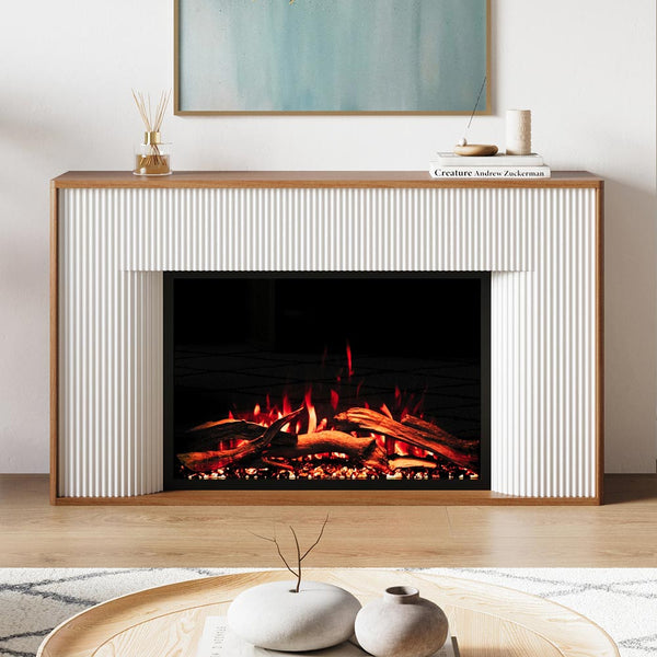 Modern Ember Arrie Electric Fireplace Mantel Package – Mantels Direct