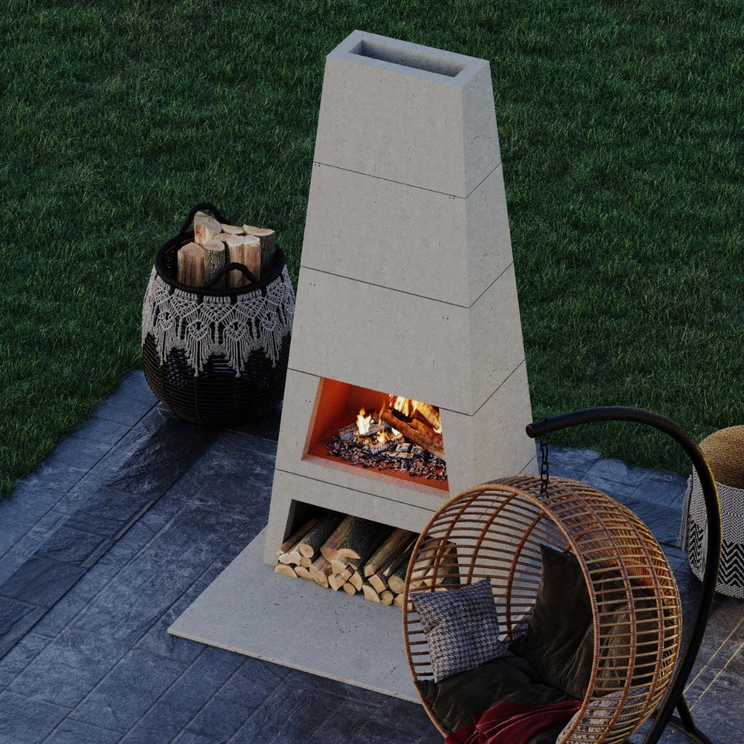 Modern Ember Kairo Outdoor Woodburning Fireplace Kit – Mantels Direct