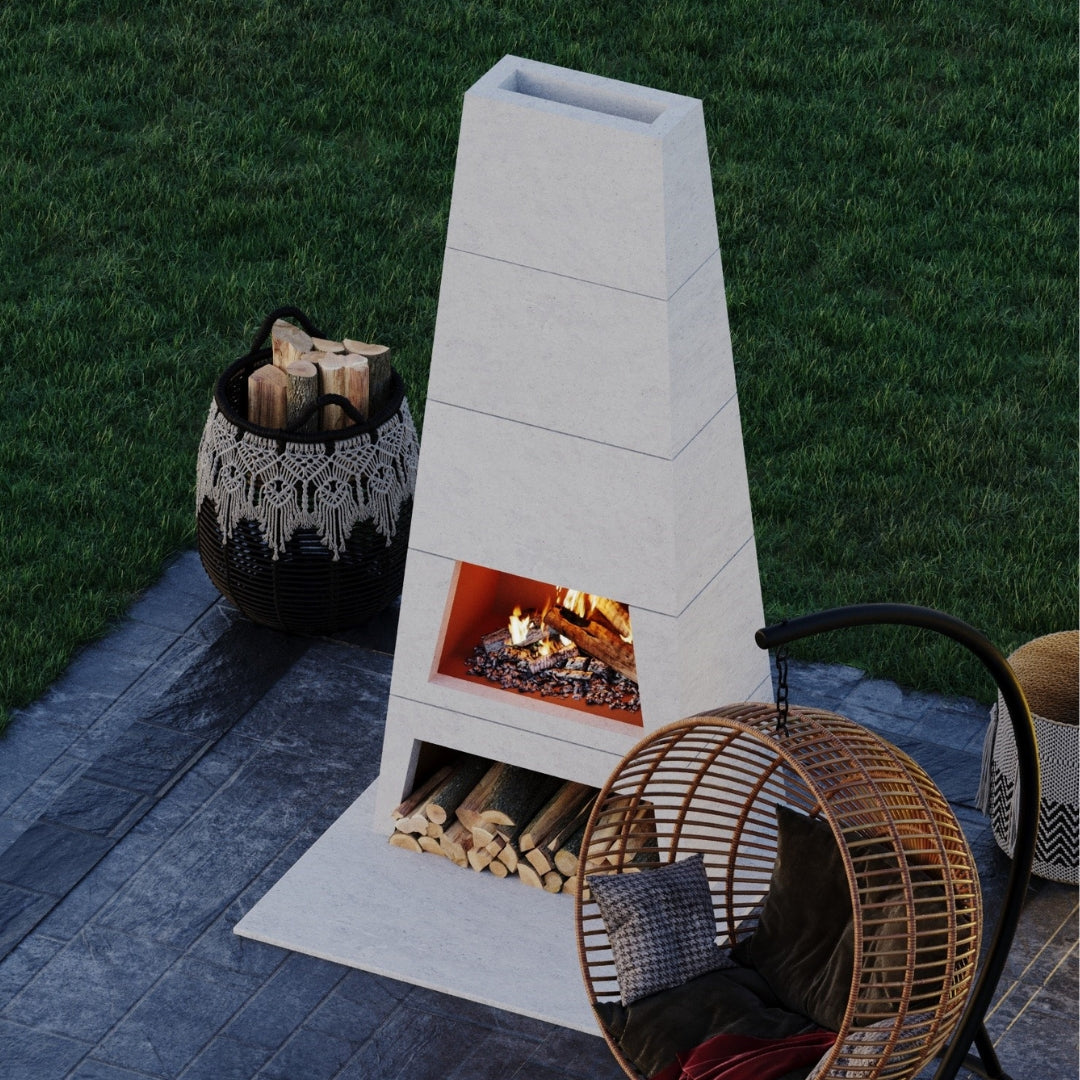 Modern Ember Kairo Outdoor Woodburning Fireplace Kit – Mantels Direct