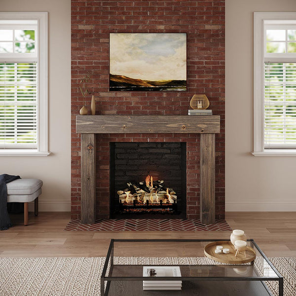 Rustic Ridge Wood Fireplace Mantel – Mantels Direct