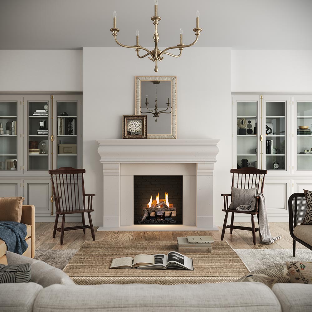 Chester Classic Series Stone Fireplace Mantel – Mantels Direct