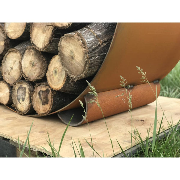 Orbit Round Steel Log Rack – Mantels Direct