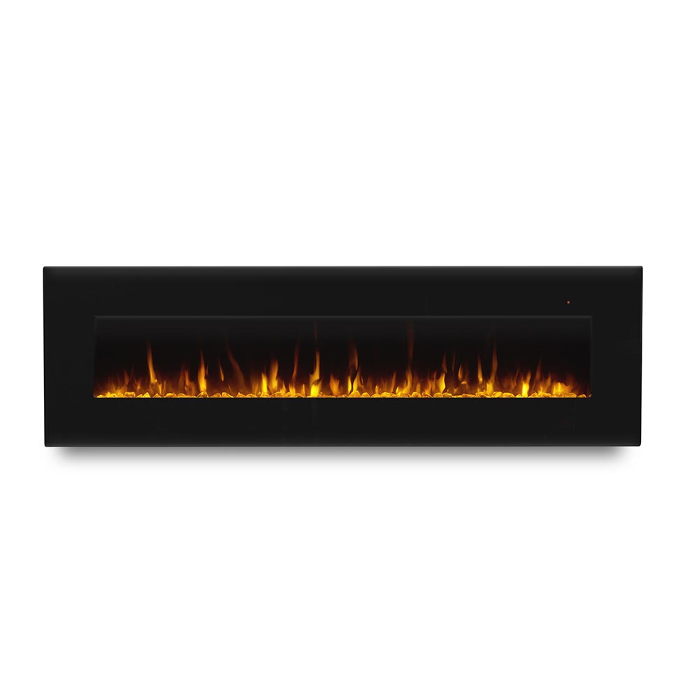 Real Flame 72-in Corretto Wall Mount Electric Fireplace 1360E-BK