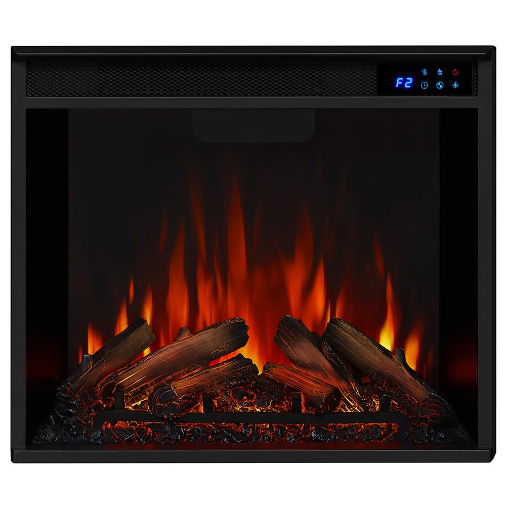 Real Flame Hollis Matte Black Electric Fireplace 5005E-BK