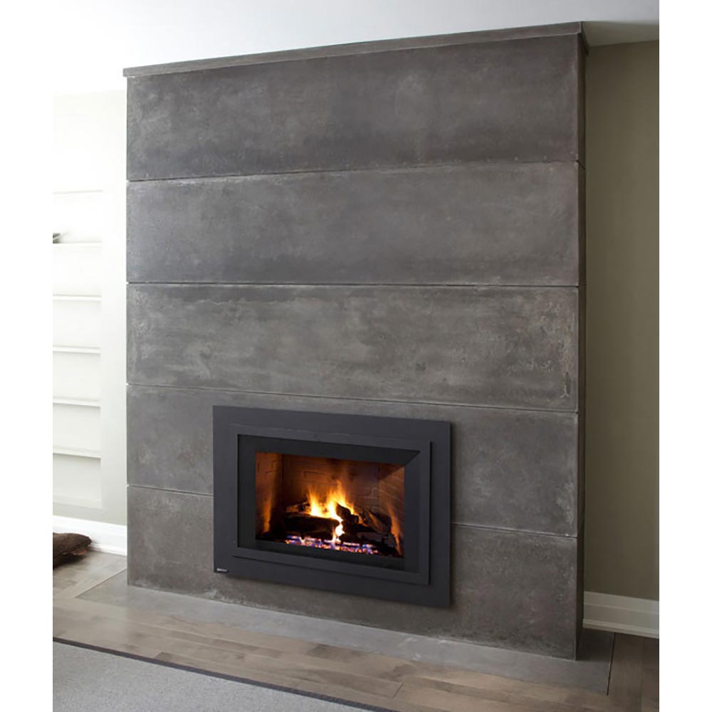 Stacked Stone Fireplace Mantels 75 Transitional Living Space With A