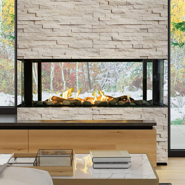 Sierra Flame Lyon 48-in 4 Sided See Through Gas Fireplace – Mantels Direct