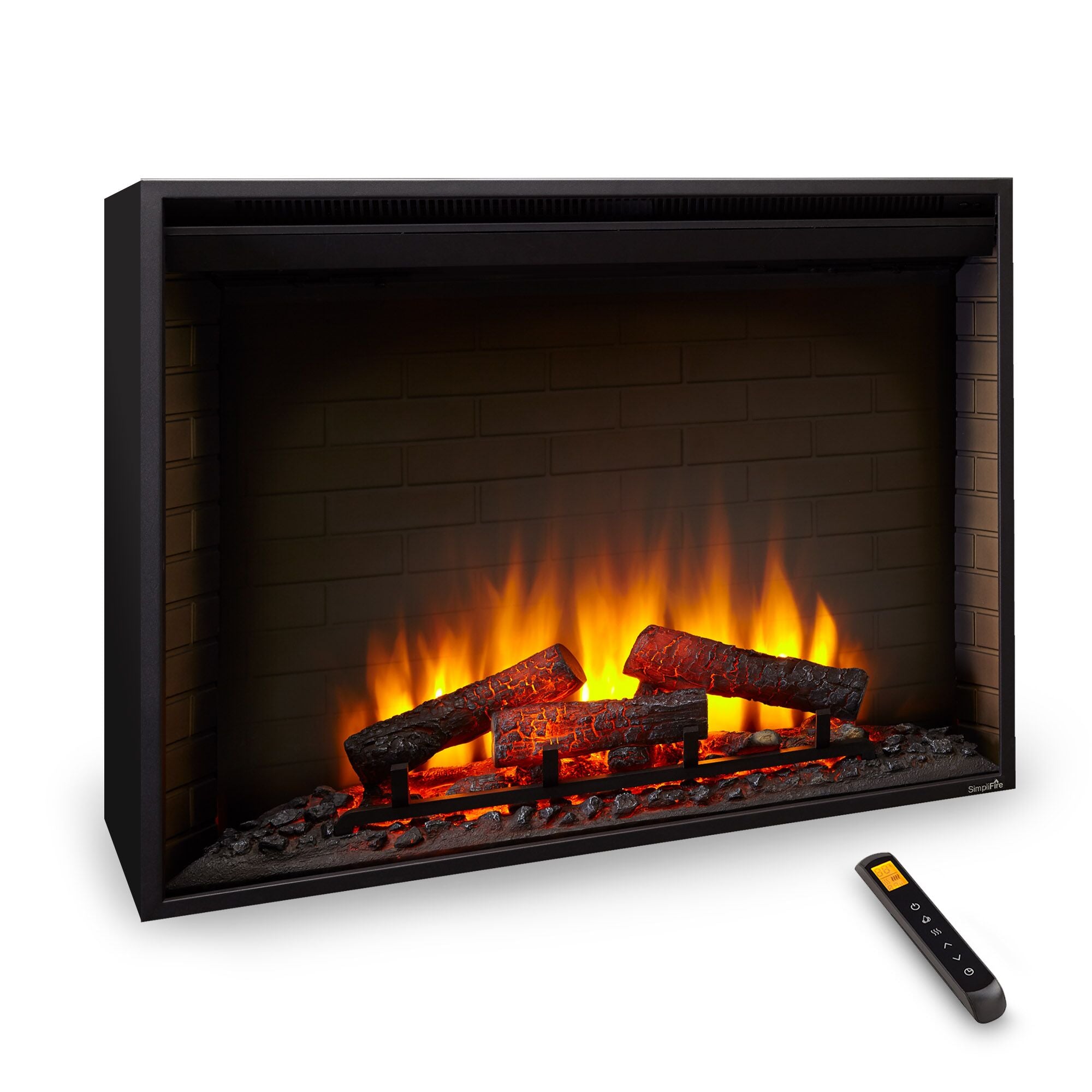 SimpliFire 30-in Built-In Fireplace with Surround Trim Kit SF-BI30