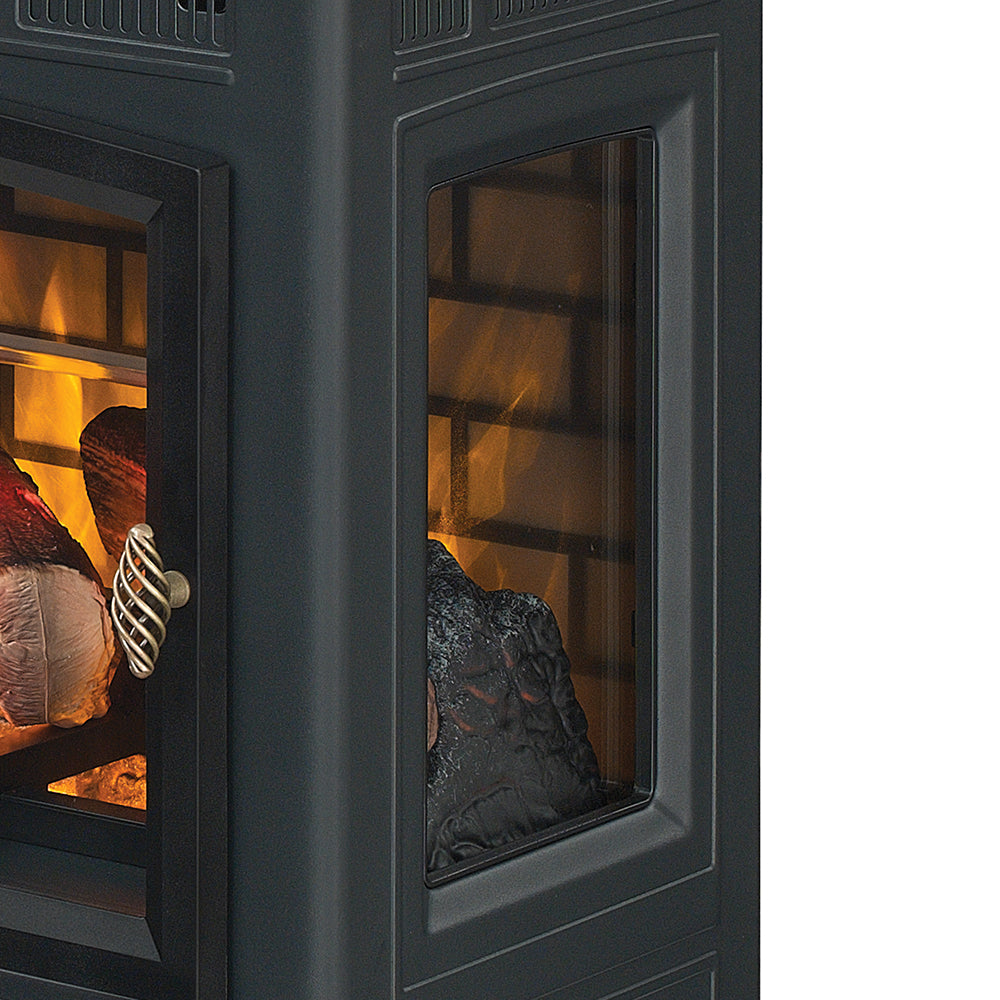 Duraflame 3D Black Infrared Electric Fireplace Stove with Remote