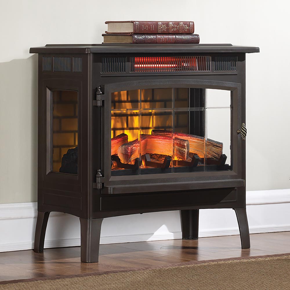 Duraflame 3D Bronze Infrared Electric Fireplace Stove with