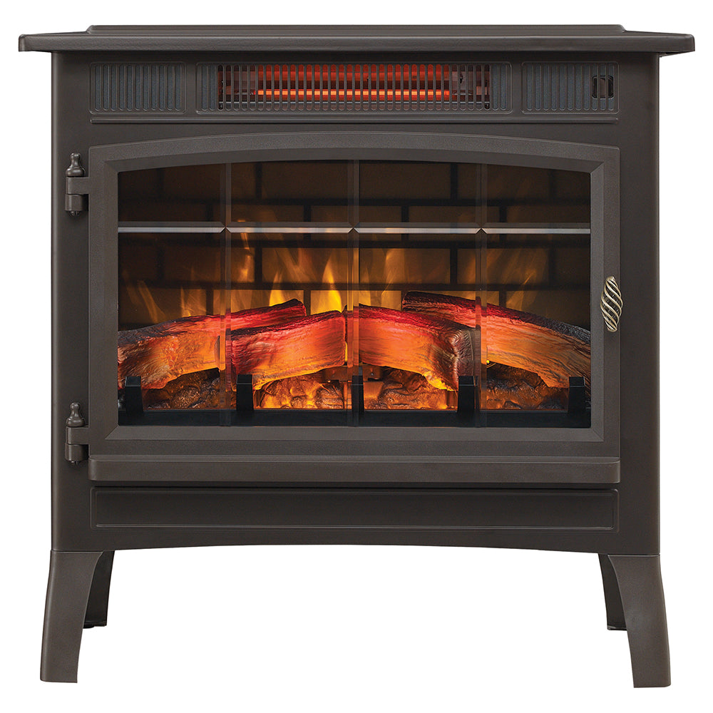Duraflame 3D Bronze Infrared Electric Fireplace Stove with Remote
