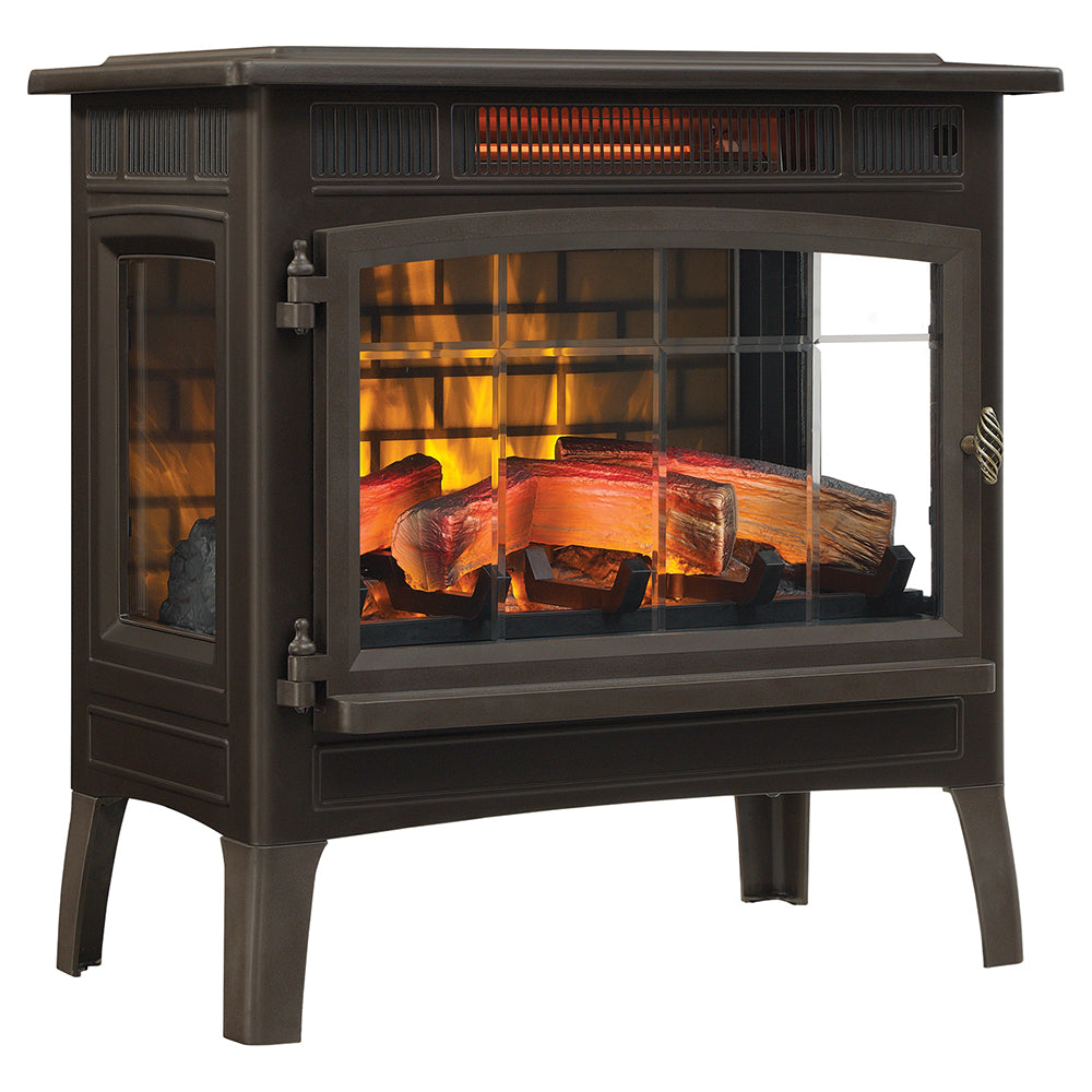 Duraflame 3D Bronze Infrared Electric Fireplace Stove with Remote