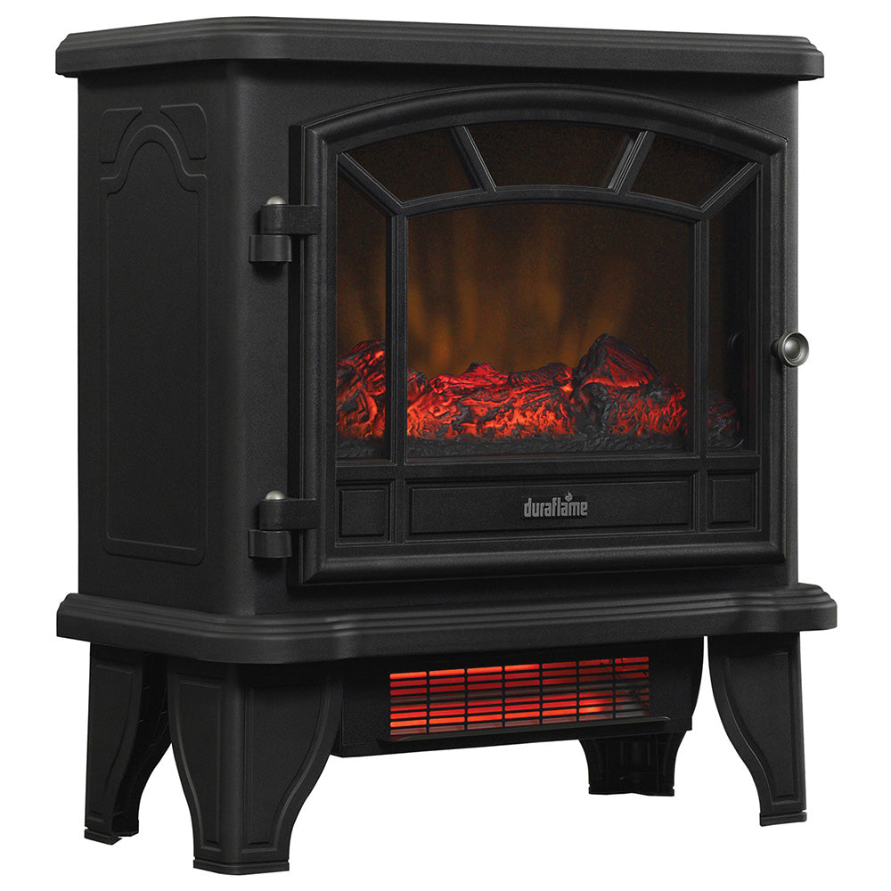 Duraflame 550 Black Infrared Freestanding Electric Fireplace Stove