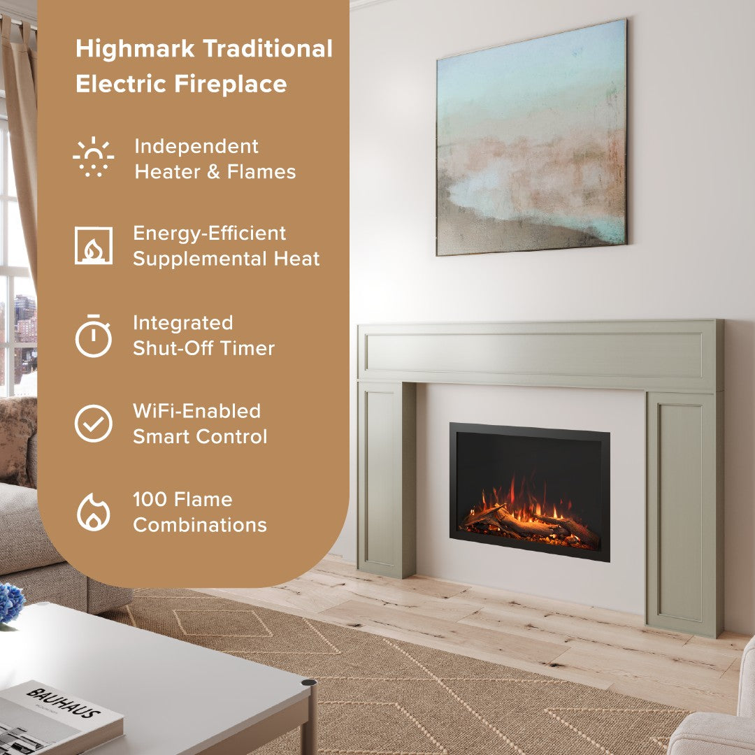 Modern Ember 26-in Highmark Traditional Built-In Electric