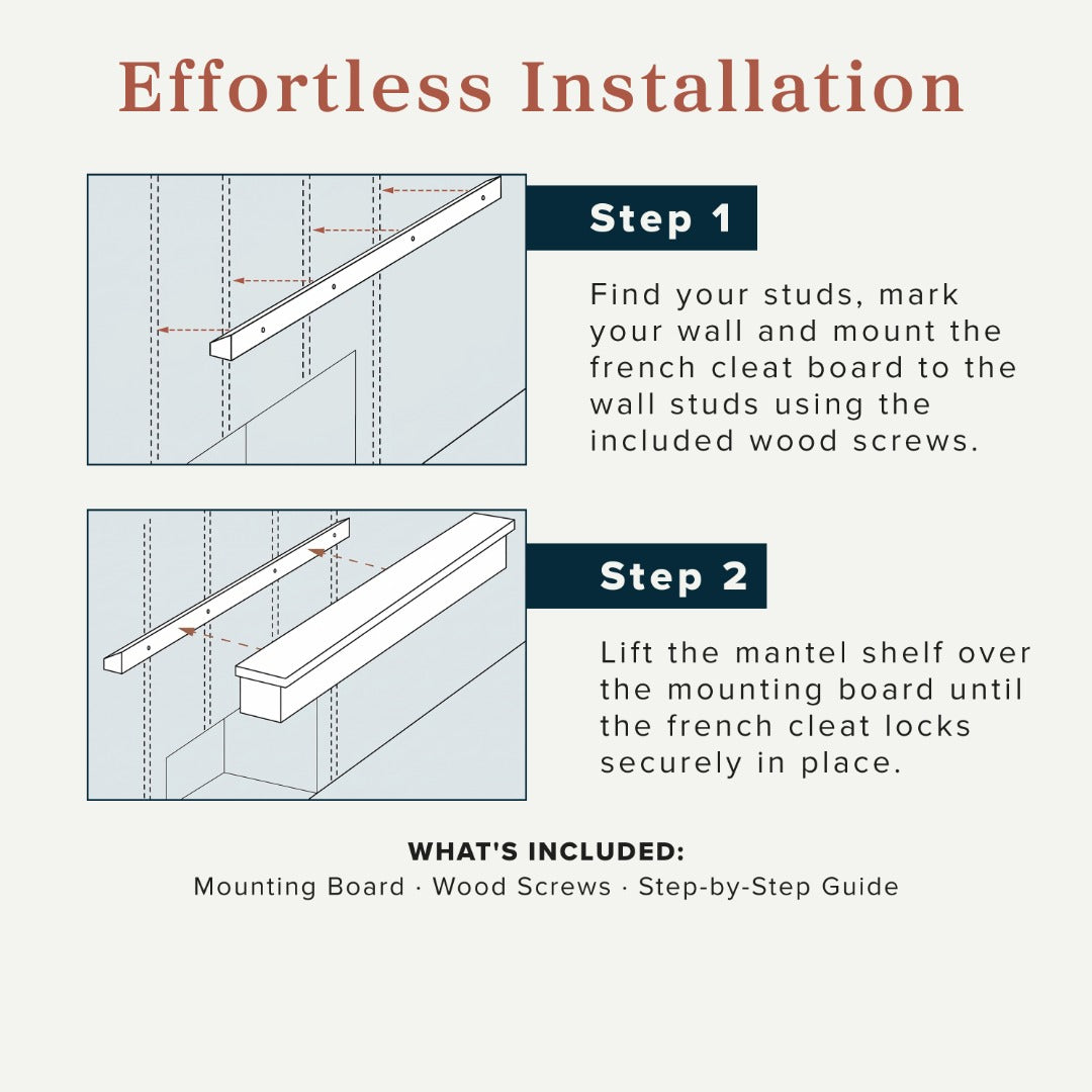 Walnut Creek Wood Fireplace Mantel Shelf – Mantels Direct