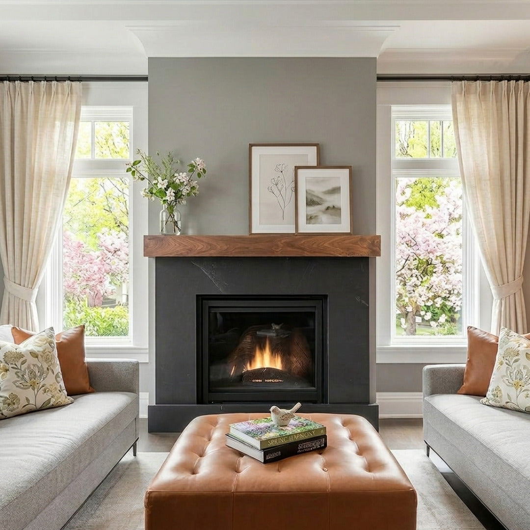 Walnut Creek Wood Fireplace Mantel Shelf – Mantels Direct