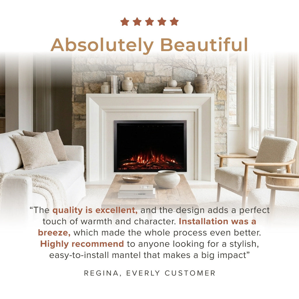 メイ・リー　エンチャンテッド Everly Wood Fireplace Mantel – Mantels Direct