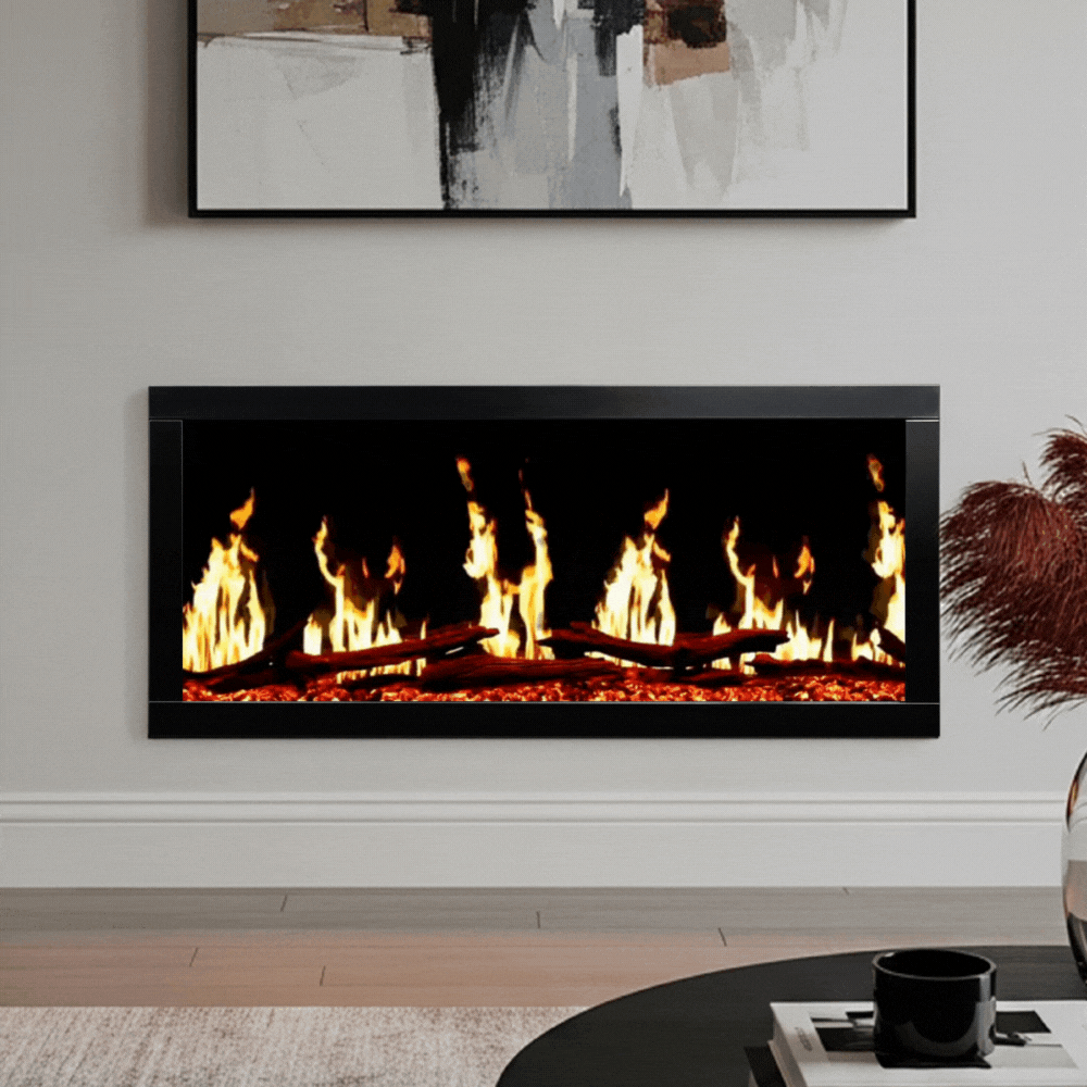 Modern Ember 46-in Highmark Luxe Virtual LCD Linear Electric