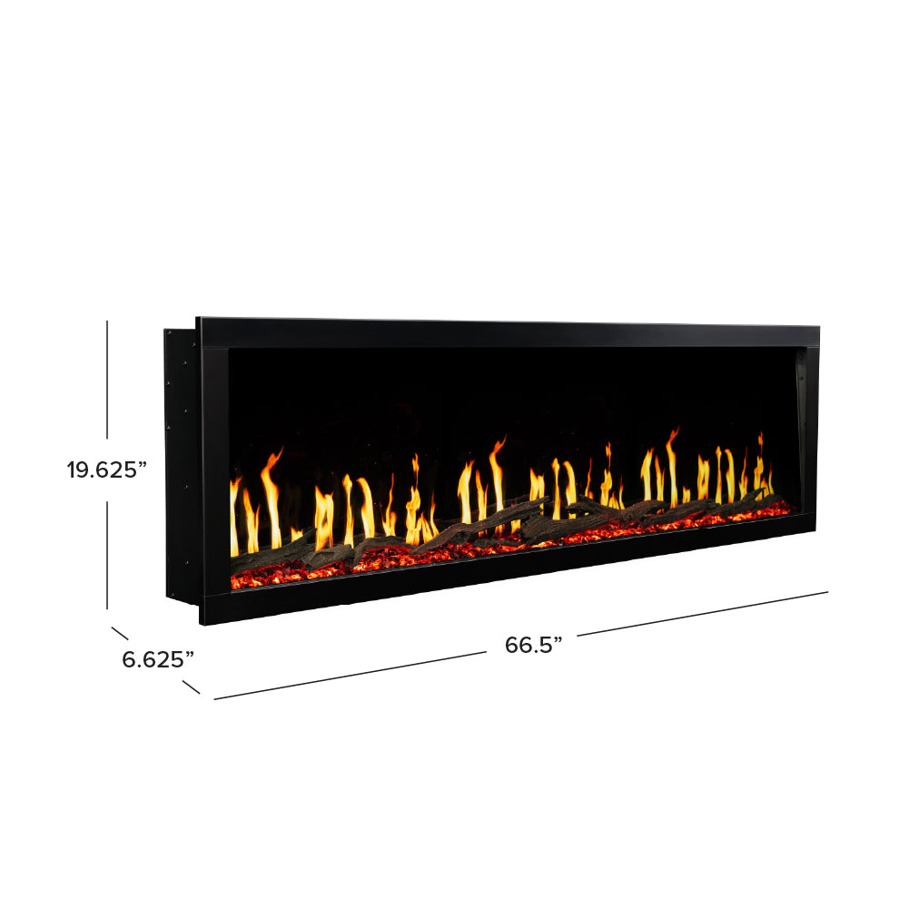 Modern Ember 67-in Highmark Luxe Virtual LCD Linear Electric