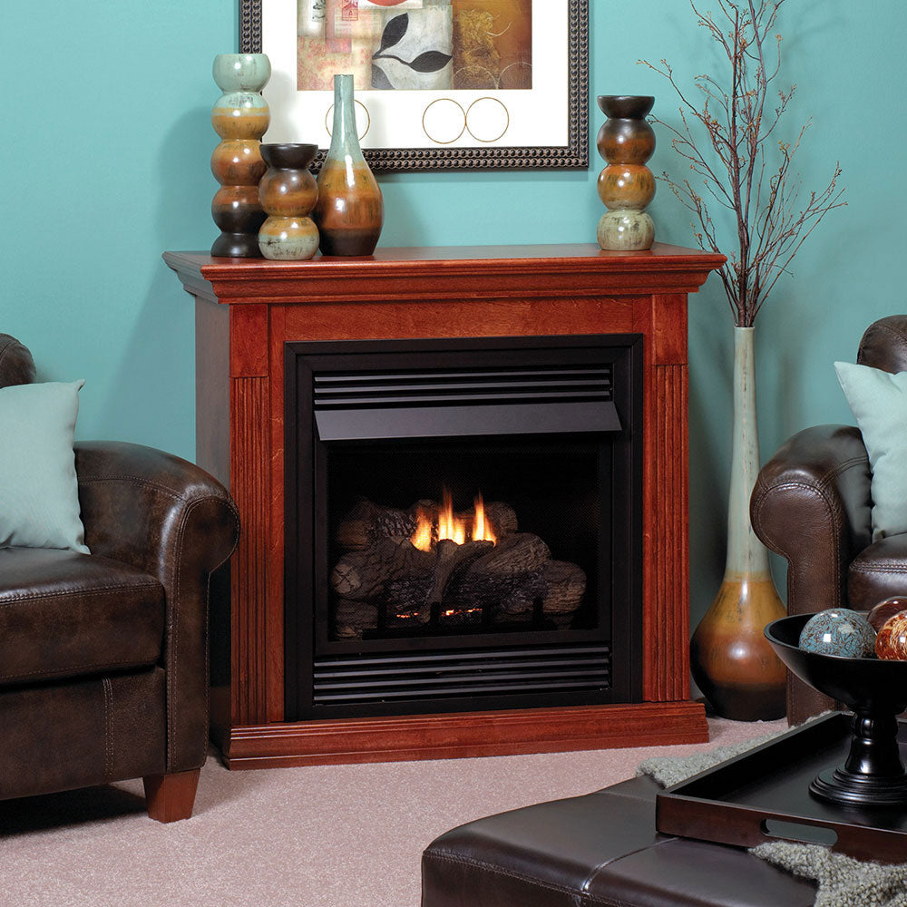 Empire Vail 26 Vent-Free Fireplace Combo Cherry – Mantels Direct